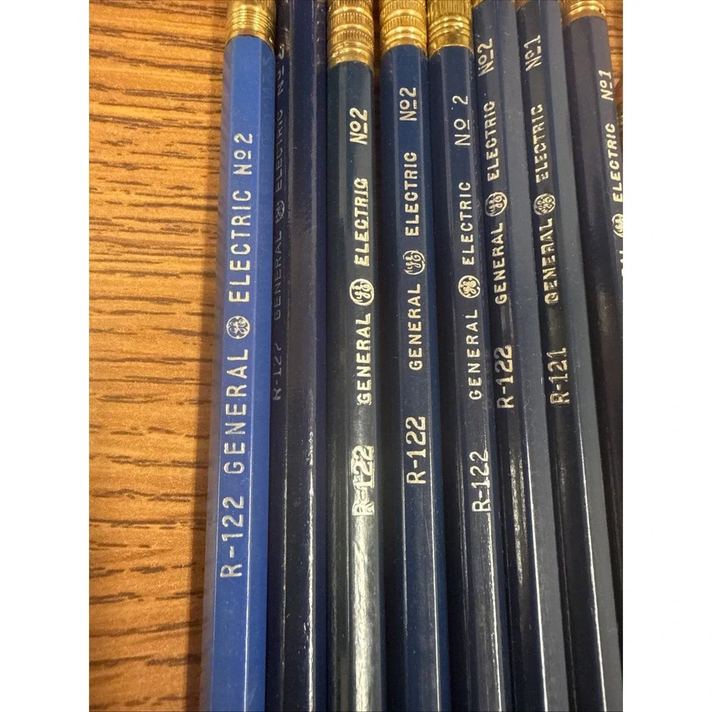 VINTAGE 1960's 70's GENERAL ELECTRIC COMPANY BRANDED PENCIL LOT Of 11